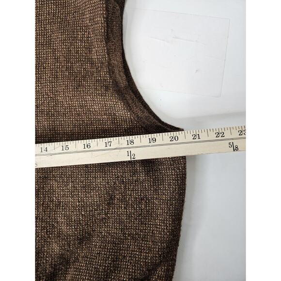 Vintage Polo Golf Ralph Lauren Vest Men’s XL Button Front Brown Grandpa Grunge - Picture 3 of 4